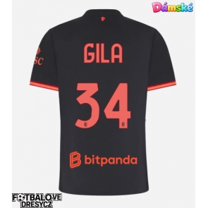 AC Milan Mario Gila #34 Dámské Alternativní Dres 2026-27 Krátký Rukáv